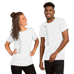 “Wavy” (White Print) Short-Sleeve Unisex T-Shirt